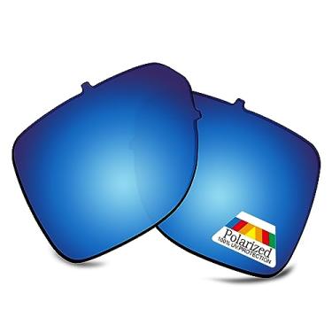 Imagem de Bwake Lentes de reposição para óculos de sol Oakley Castel OO9147 - Azul gelo polarizado