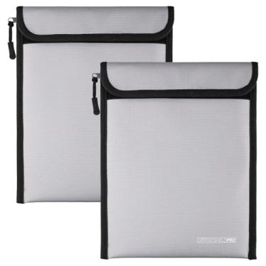 Imagem de Bolsa de documentos à prova d'água à prova de fogo, 6 camadas de materiais com isolamento térmico, à prova de fogo 4000F, adequada para proteger e armazenar arquivos importantes, tablets e telefones