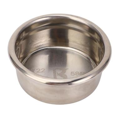 Imagem de Cesta portátil de 58 mm Filtro de café em aço inoxidável 304 Ferramenta de fabricação de precisão de alta extração para máquinas de café expresso Casas cafeterias baristas (22G)