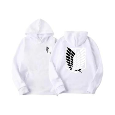 Imagem de Moletom Masculino Attack on Titan Anime Streetwear Harajuku Shingeki N