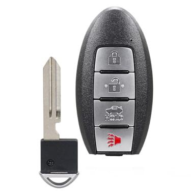 Imagem de TOP-VIGOR Chaveiro de carro remoto 433 MHz compatível com Nissan Altima Maxima 2013 2014 2015, KR5S180144014 Chip 47 entrada sem chave substituição de chaveiro de carro 4 botões IC: 7812D-S180014