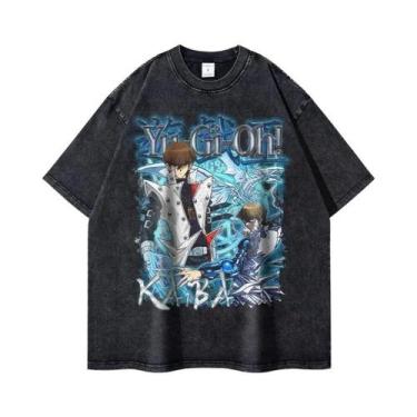 Imagem de Camiseta Unissex Oversized Anime Yu-Gi-Oh! Change of Heart Lavada Yugi