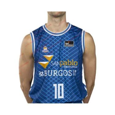 Imagem de Camisa De Basquete Masculina Liga Espanhola 26 San Pablo Burgos Jhivva