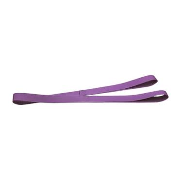 Imagem de kowaku Faixa elástica para alongamento de pernas com laço, ideal para todos os níveis de condicionamento físico. Aparelho portátil para alongamento de pernas, Roxo