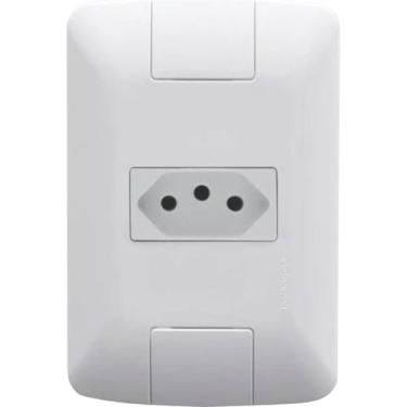 Imagem de Conjunto Embutir Modular Tomada 1 Simples 20A 4x2 SLP - Tramontina