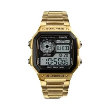 Imagem de Relógio Digital Esportivo Retro Masculino À Prova D'Água SKMEI 1335 Re