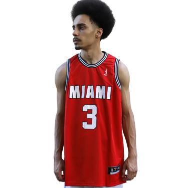 Imagem de Regata Basquete Masculina M10 Miami #3 Fire-Masculino