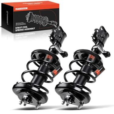 Imagem de A-Premium 2 suportes dianteiros e molas helicoidais compatíveis com Honda Civic 2001-2002 [Coupe ou Sedan], Civic 2003-2005 [híbrido] e Acura EL 2001-2003