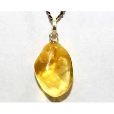 Imagem de Colar Pedrinha Citrino Montagem na Prata 950 - CristaisdeCurvelo