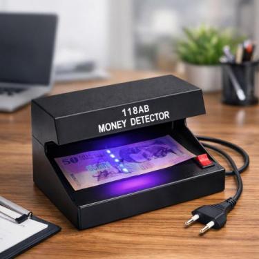 Imagem de Detector Notas Falsas Luz Negra UV Cédulas Dinheiro 127/220V - A Casa 