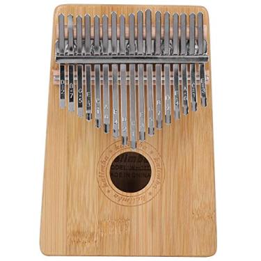 Imagem de RiToEasysports Kalimba, Piano de Polegar Kalimba de 17 Teclas Phyllostachys Pubescens Com Instrumento Musical Portátil de Som Etéreo e Pacífico para Iniciantes e Crianças