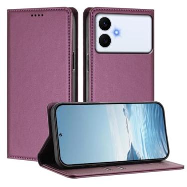 Imagem de Capa carteira fina para Samsung Galaxy S26 Edge com capa flip magnética, compartimentos para cartões e suporte, bloqueio RFID, compatível com carregamento sem fio, capa protetora à prova de choque