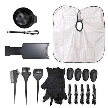 Imagem de Aoresac Kit de Tintura, Conjunto de Coloração Cabelo, Ferramentas Salão Com Clipes Cabelo, Luvas para Casa e Salão, Placa Tingimento, Escova Coloração, Pente,