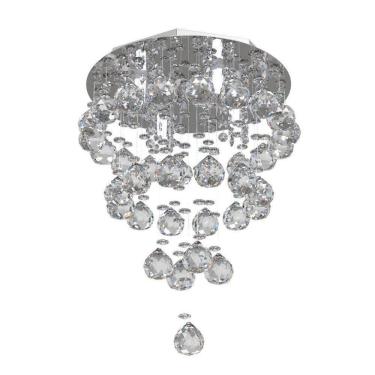 Imagem de Lustre De Cristal  30Cm  De Estar Mesa Jantar  Living