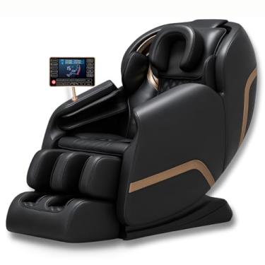 Imagem de Poltrona De Massagem Dubai Tech Bluetooth Gravidade Zero (PRETO COM CINZA)