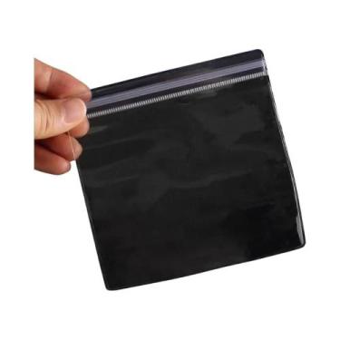 Imagem de Sacos Transparentes De PVC Com Fecho Zip Lock 100 Peças Embalagem Para