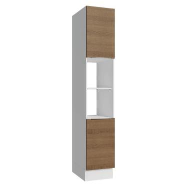 Imagem de Paneleiro 40 cm 2 Portas e 2 Nichos Branco/Rustic Stella Madesa