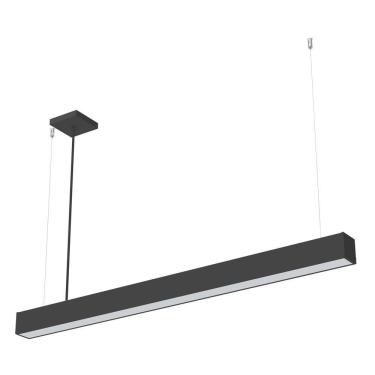 Imagem de Lustre Pendente Taschibra Vetor Linear Led 35w Bivolt Preta 6500k Luz Fria
