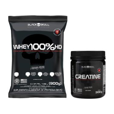 Imagem de Whey Protein Concentrado Isolado Black Skull  - Baunilha 900g + Creati