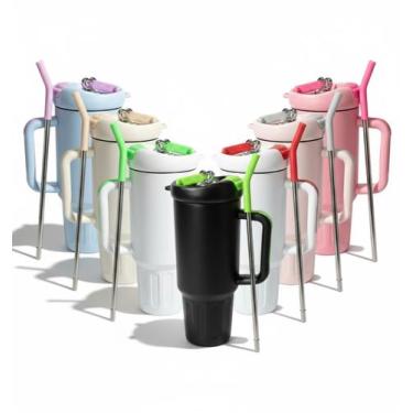 Imagem de Copo Térmico 1200ml MS-972 Inox Portátil Garrafa Inoxidável com Tampa 