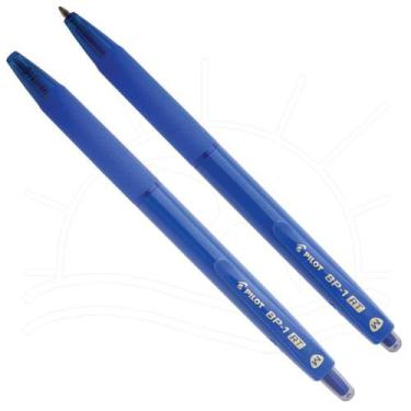 Imagem de Caneta Esferográfica Pilot BP-1RT Ponta Média 1,0mm, AZUL