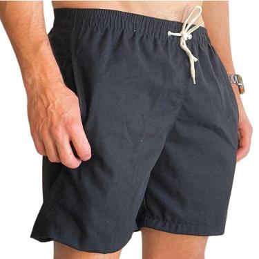 Imagem de Bermuda Linho Premium 3 Bolsos Cordão Short Praia Verão-Masculino