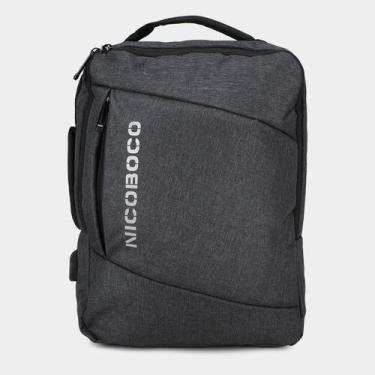 Imagem de Mochila Nicoboco Highland Masculina, Grafite, Único