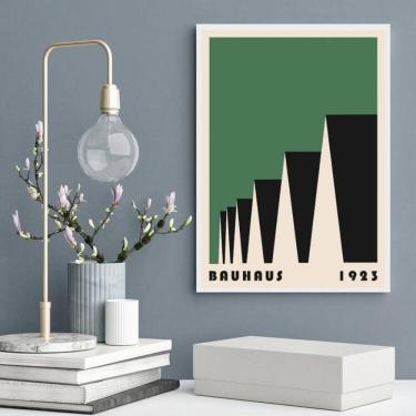 Imagem de Quadro Bauhaus Green Poster - Factory Roofs 33X24Cm