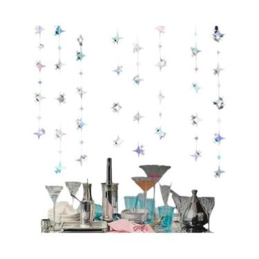 Imagem de Guirlanda De Estrelas Com Glitter Para O Dia Dos Namorados E Ano Novo,