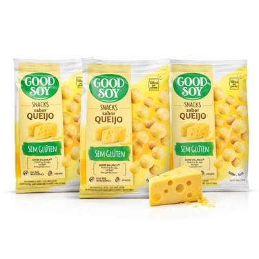 Imagem de Kit 3 Snacks De Soja Goodsoy Sabor Queijo 25G - Sem Glúten