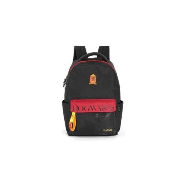 Imagem de Mochila De Costas Harry Potter Hogwarts Grifinoria Preto - Luxcel