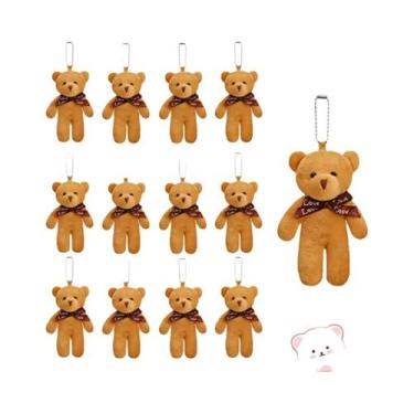 Imagem de Chaveiro De Ursinho De Pelúcia Mini Em Lote De 12-120 Peças Para Chá D