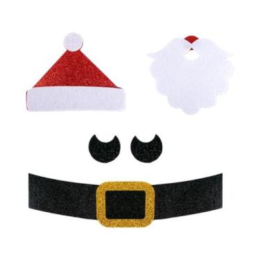 Imagem de Adesivos De Natal Em Feltro Para Portas E Janelas, Decoração De Boneco