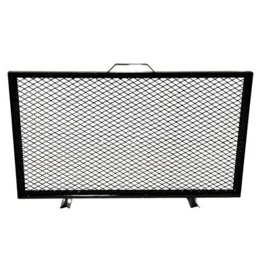 Imagem de Tela Grade De Proteção Para Lareiras 70x40 Ouro Envelhecid - INOX LAUR