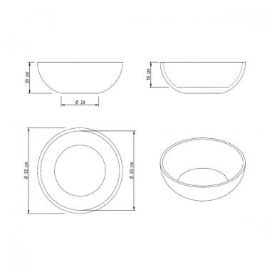 Imagem de Vaso Bacia Europeia 55 Japi Mármore