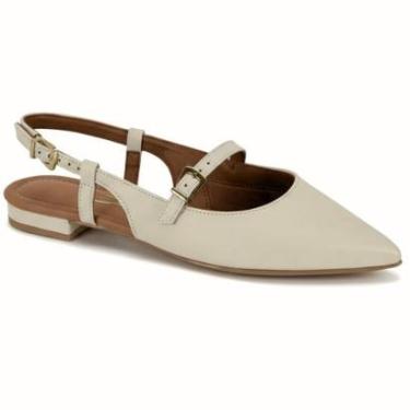 Imagem de Sapatilha Mule Feminina Bico Fino Fivela Confort Vizzano-Feminino