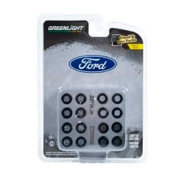 Imagem de Acessório Ford Pack Pneus 1:64 Greenlight