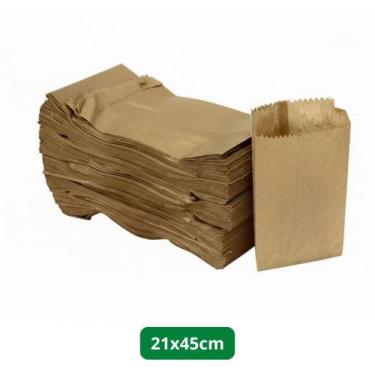 Imagem de Saco de Papel Kraft na Capacidade de 7,5kg com 500 Unidades Kalupel - 