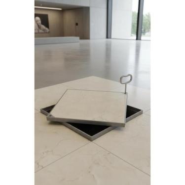 Imagem de 2x Tampa Rebaixada 40x40: Acabamento Perfeito e Acesso Fácil - Congrat