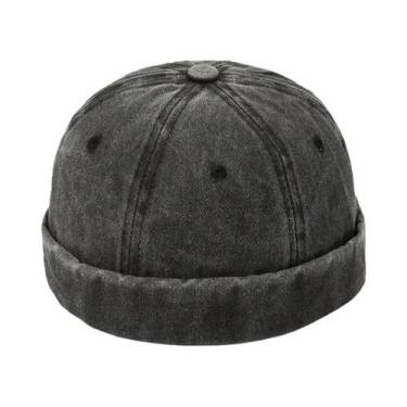 Imagem de Chapéu Masculino Retrô De Denim Gua Skin Para Quatro Estações, Estilo 