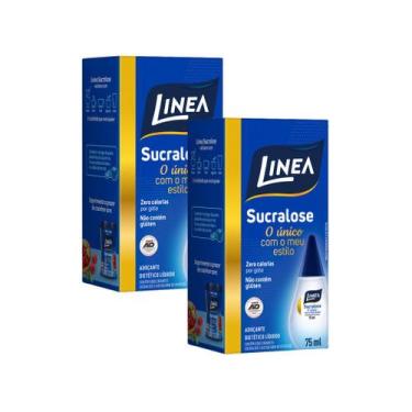 Imagem de Adoçante Sucralose Linea Líquido 75ml Kit com 2 Unidades