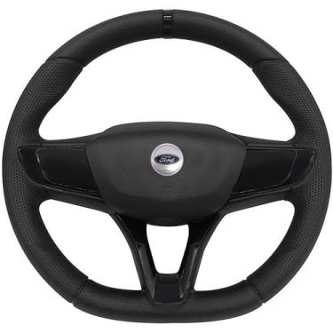 Imagem de Volante Esportivo F1000 F100 F75 Ford + Cubo - Poliparts, Preto