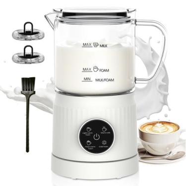 Imagem de Espumador de Leite Elétrico Casimhu 4 em 1 400 ml 120 V Branco