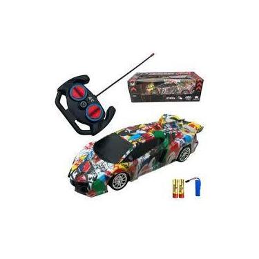 Imagem de Carrinho De Controle Remoto Estampado Com Luz Farois - Mundo