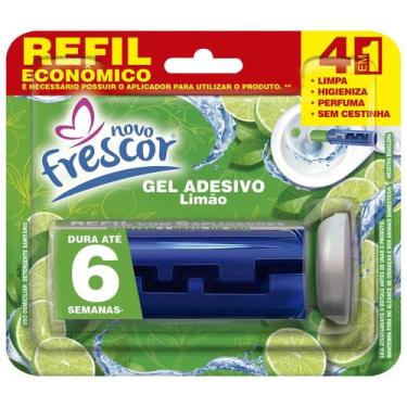 Imagem de Refil Gel Adesivo LIMÃO Detergente Sanitários Reposição 38g Novo Fresc
