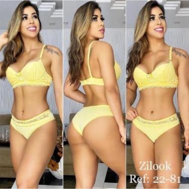Imagem de kit com 5 conjuntos de lingerie de luxo. - Zilook, Estilosa, Dy Any, D