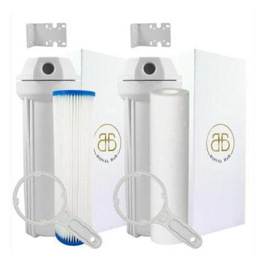 Imagem de 2 Filtros 1 Plissado Lavável 1 Polipropileno Branco - Royal B&B