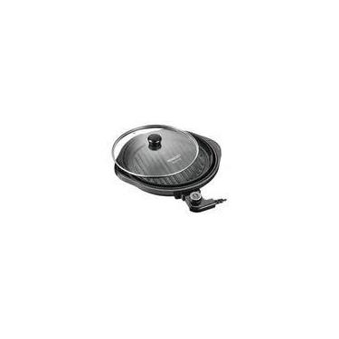 Imagem de Panela Elétrica Best Maxi Grill 30cm Antiaderente Preto 220V, 220V