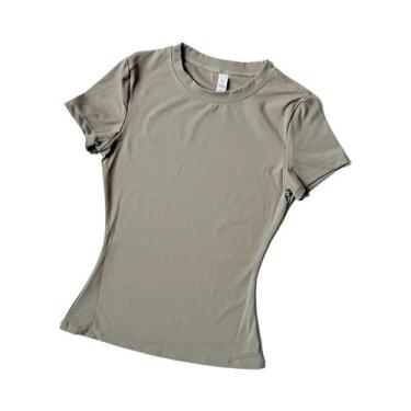 Imagem de Camiseta De Yoga Feminina De Secagem Rápida E Respirável, Top De Fitne
