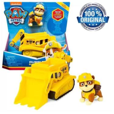 Imagem de Veiculo RUBBLE Bulldozer Patrulha Canina Carrinho Brinquedo - Sunny
